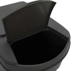 vidaXL Vuilnisbakken 4 st stapelbaar 100 L polypropeen grijs