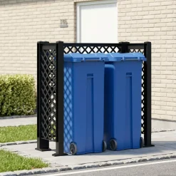 vidaXL Vuilnisbak Trellis Antracietkleurig 123 x 47 x 114 cm PP