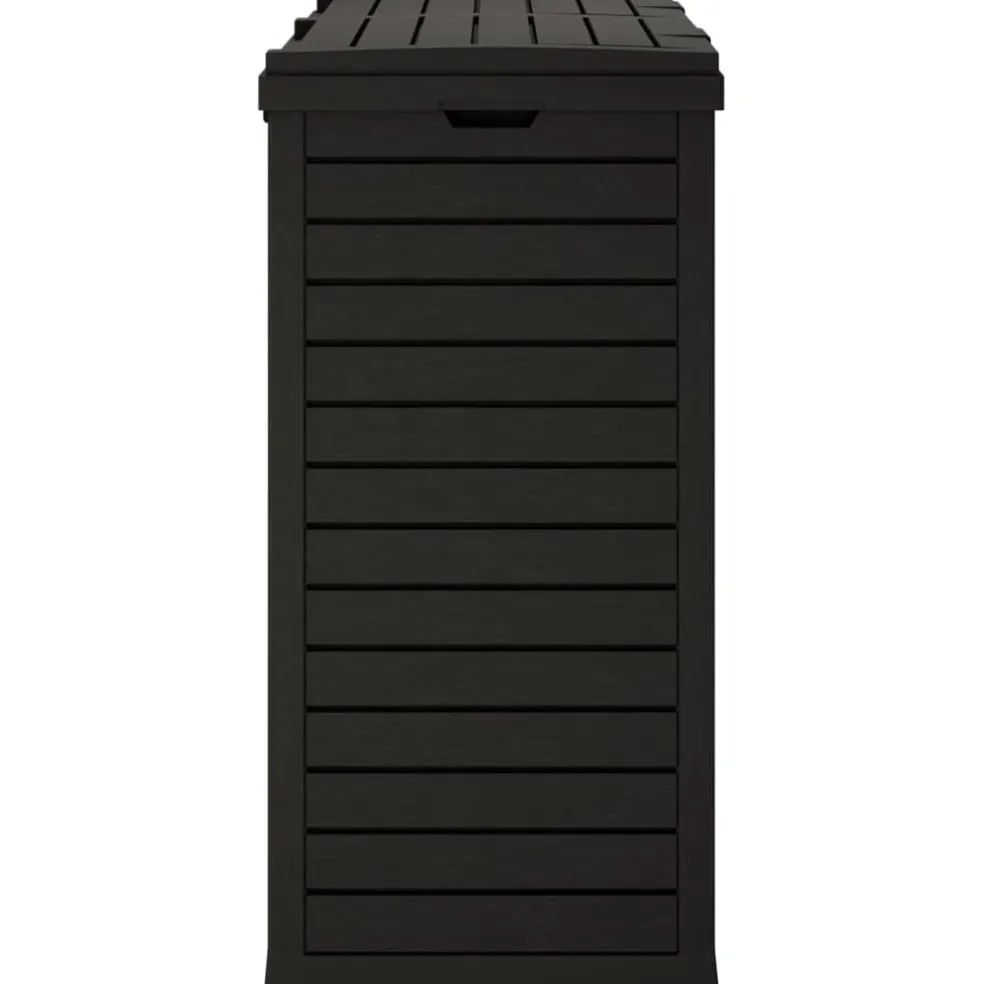 vidaXL Vuilnisbak voor tuin 78x41x86 cm polypropeen zwart