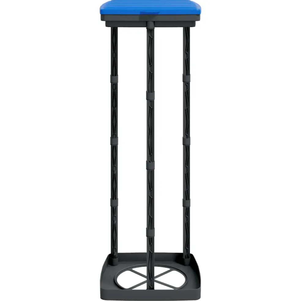 vidaXL Vuilniszakhouders 2 st 120 L PP zwart en blauw