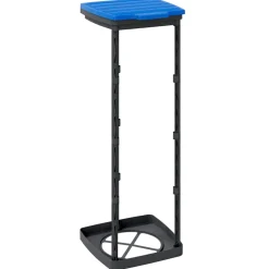 vidaXL Vuilniszakhouders 2 st 120 L PP zwart en blauw