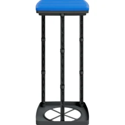 vidaXL Vuilniszakhouders 2 st 60 L PP zwart en blauw
