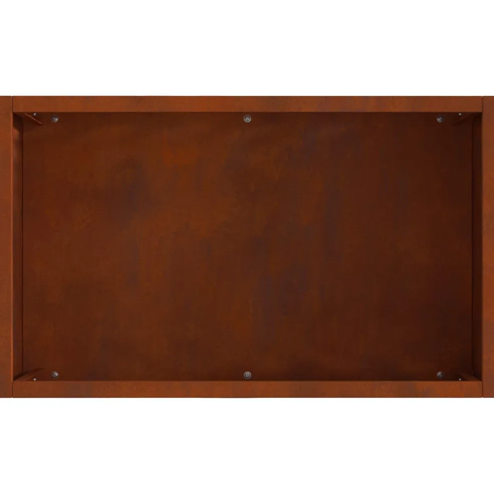 vidaXL Vuurkom Bruin 50 x 30 x 40 cm Staal