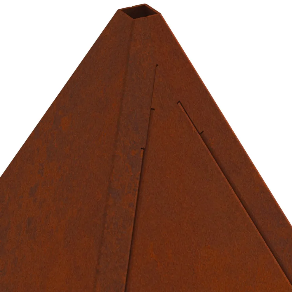 vidaXL Vuurkom Roestig 50 x 50 x 51 cm Cortenstaal