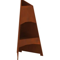 vidaXL Vuurkom Roestig 50 x 50 x 95 cm Cortenstaal