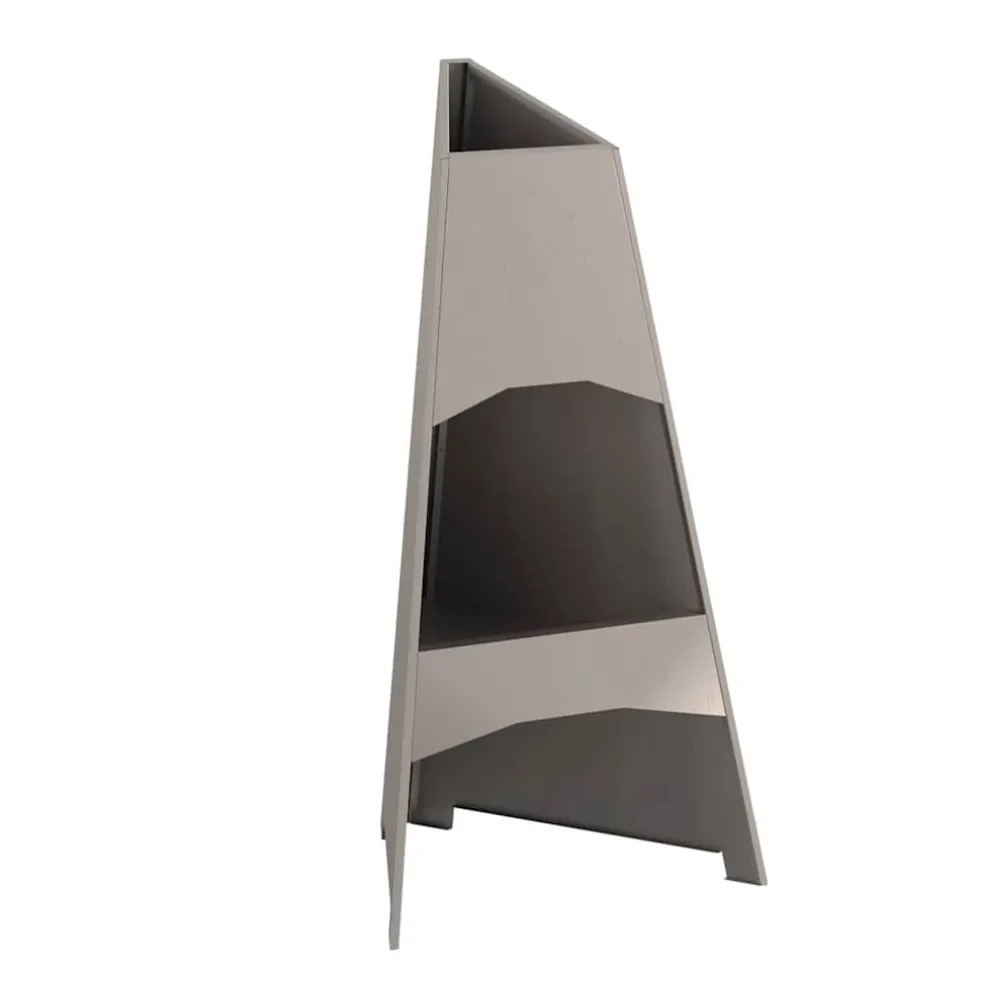 vidaXL Vuurkom Roestig 50 x 50 x 95 cm Cortenstaal