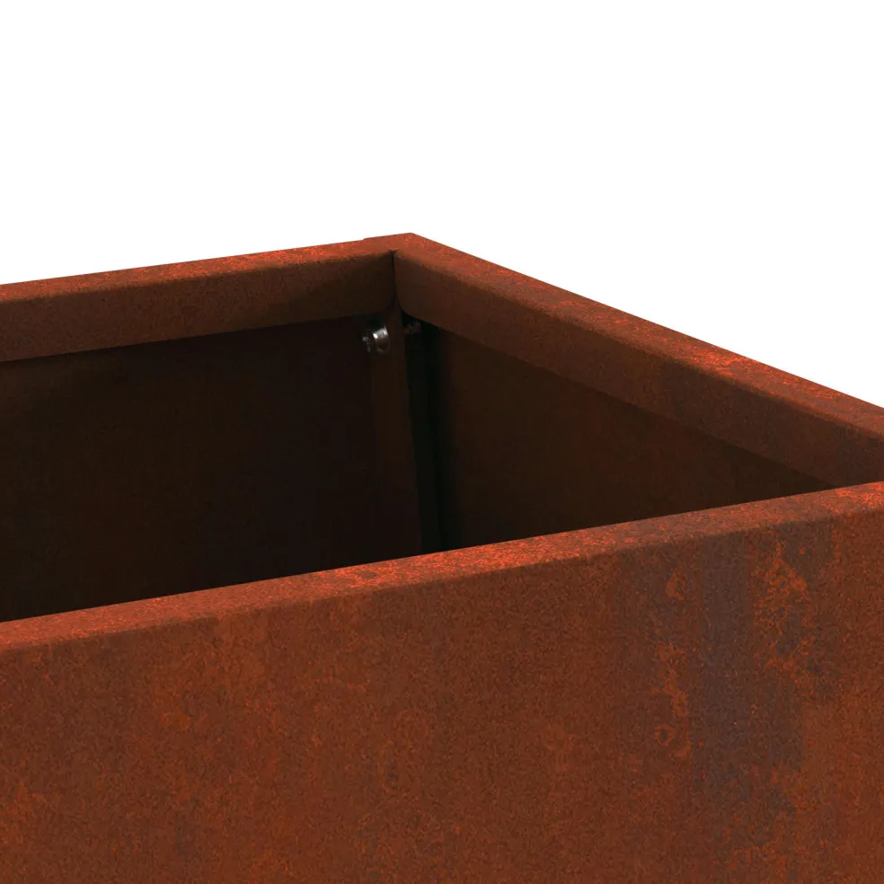 vidaXL Vuurkom Roestig 60 x 35 x 100 cm weervast staal