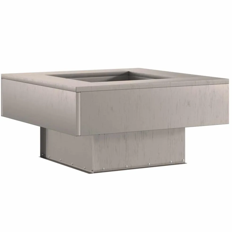 vidaXL Vuurkom Roestig 60 x 60 x 30 cm weervast staal