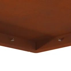 vidaXL Vuurkom Roestig 60 x 60 x 30 cm weervast staal