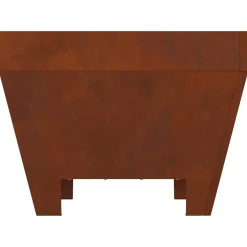 vidaXL Vuurkom Roestig 50 x 50 x 38 cm weervast staal