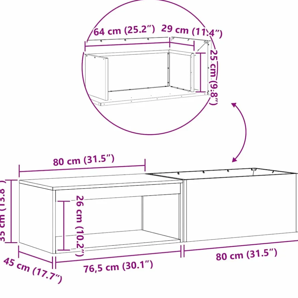 vidaXL Vuurkom Roestig 160 x 45 x 35 cm weervast staal
