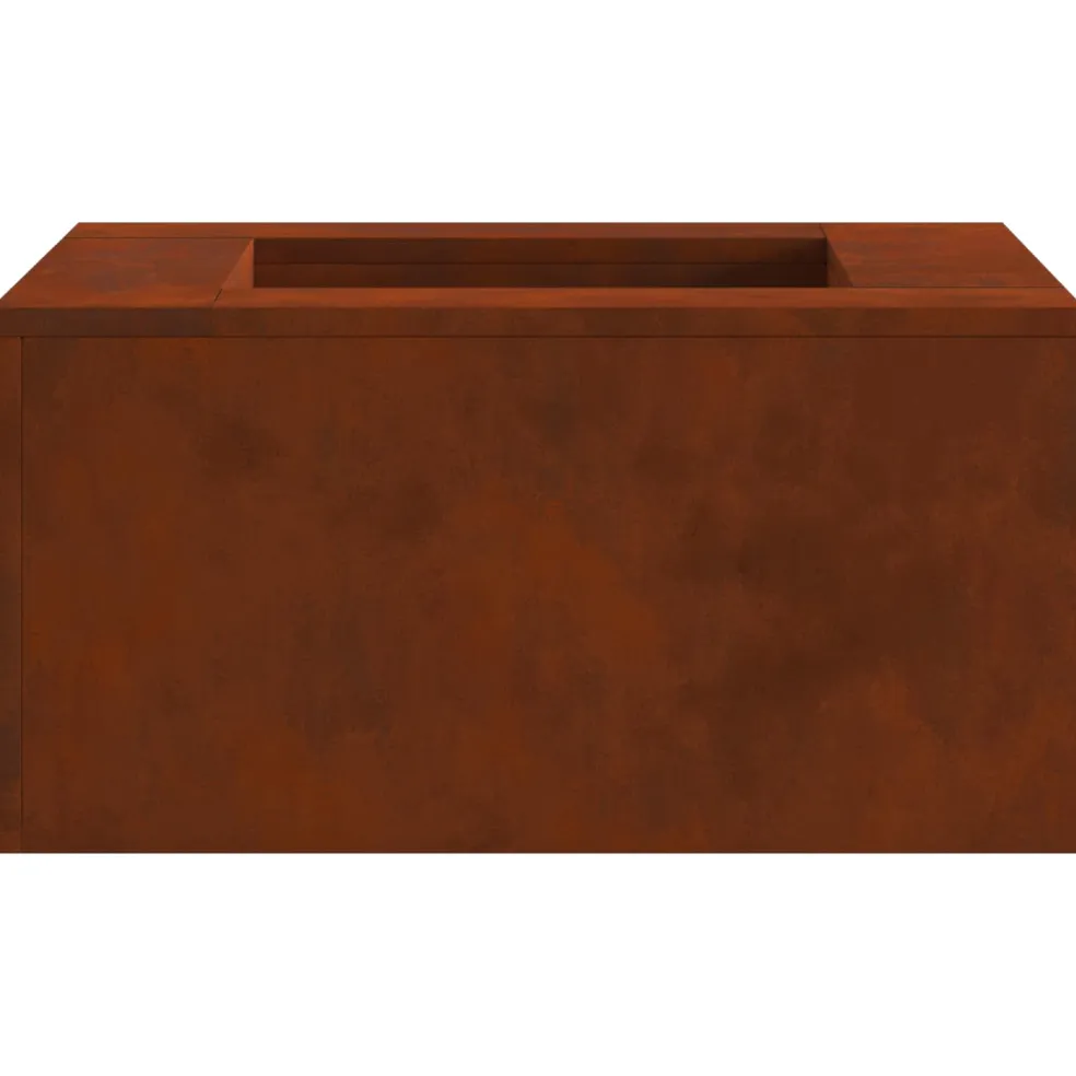 vidaXL Vuurkom Roestig 60 x 60 x 30 cm weervast staal