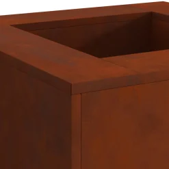 vidaXL Vuurkom Roestig 60 x 60 x 30 cm weervast staal