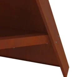vidaXL Vuurkom Roestig 58 x 40 x 100 cm weervast staal
