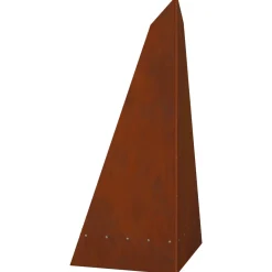 vidaXL Vuurkom Roestig 58 x 40 x 100 cm weervast staal