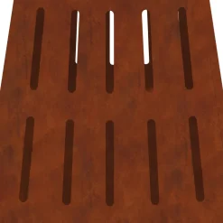 vidaXL Vuurkom Roestig 50 x 50 x 70 cm weervast staal