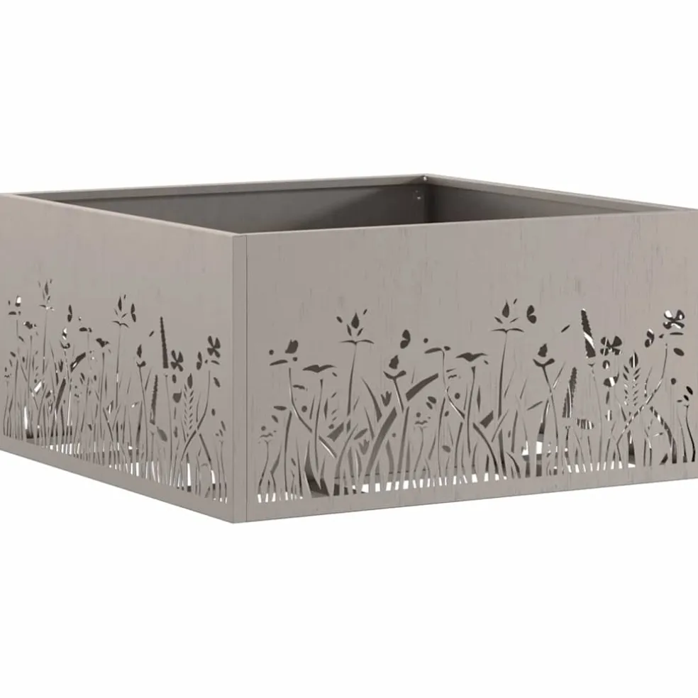 vidaXL Vuurkom Roestig 60 x 60 x 30 cm weervast staal