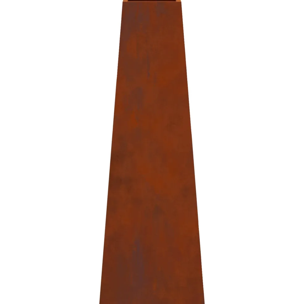 vidaXL Vuurkom Roestkleurig 50 x 35 x 100 cm weervast staal