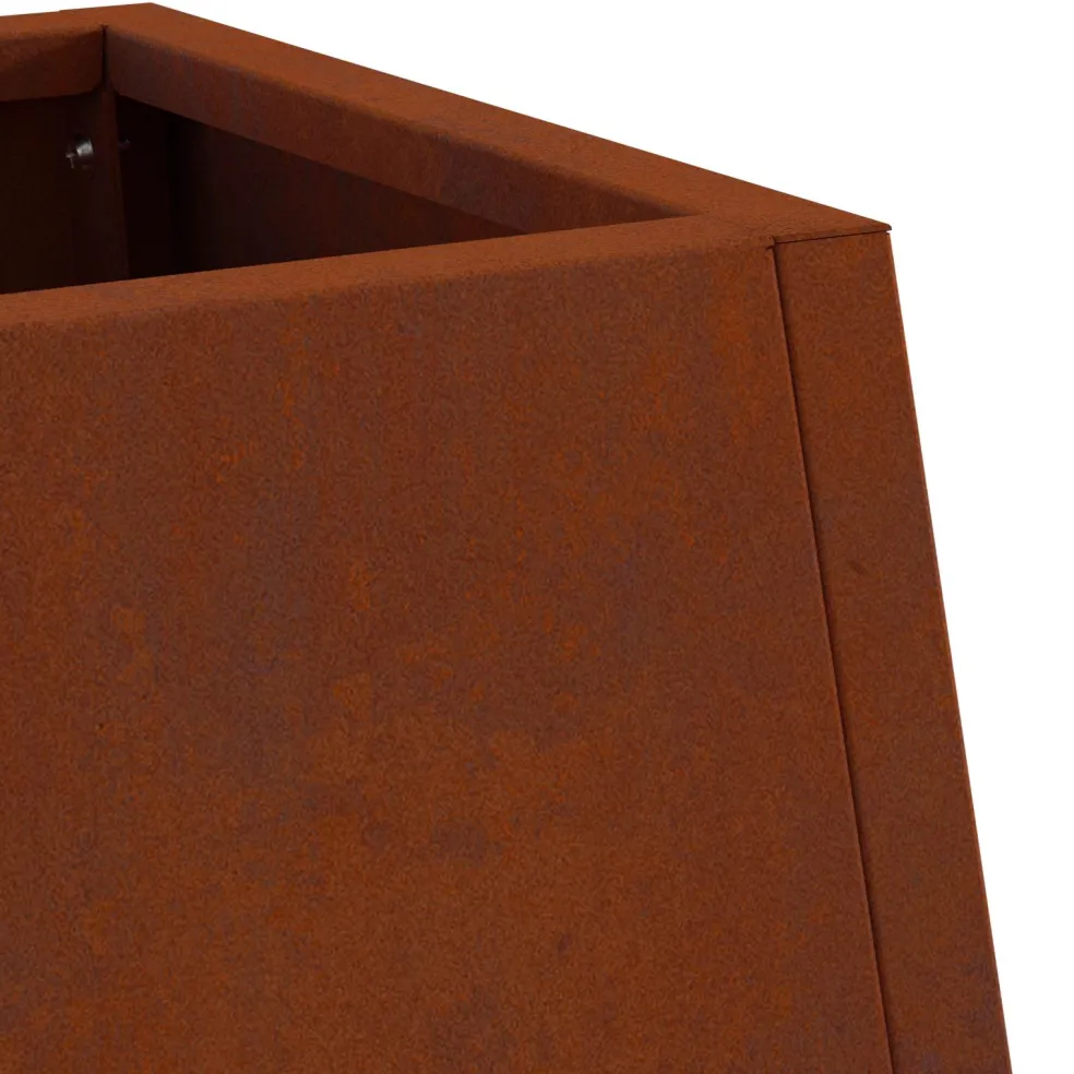 vidaXL Vuurkom Roestkleurig 50 x 35 x 100 cm weervast staal