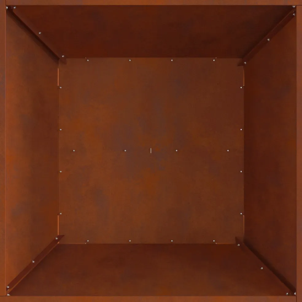 vidaXL Vuurkom Roestkleurig 60 x 60 x 30 cm