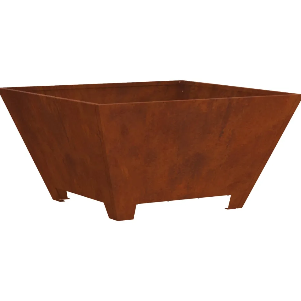 vidaXL Vuurkom Roestkleurig 60 x 60 x 30 cm