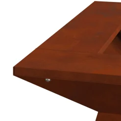 vidaXL Vuurkom Roestkleurig 48 x 48 x 40 cm weervast staal