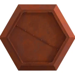 vidaXL Vuurkom Roestkleurig 75 x 75 x 28 cm