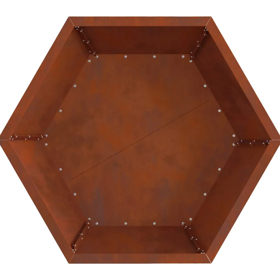 vidaXL Vuurkom Roestkleurig 75 x 75 x 28 cm