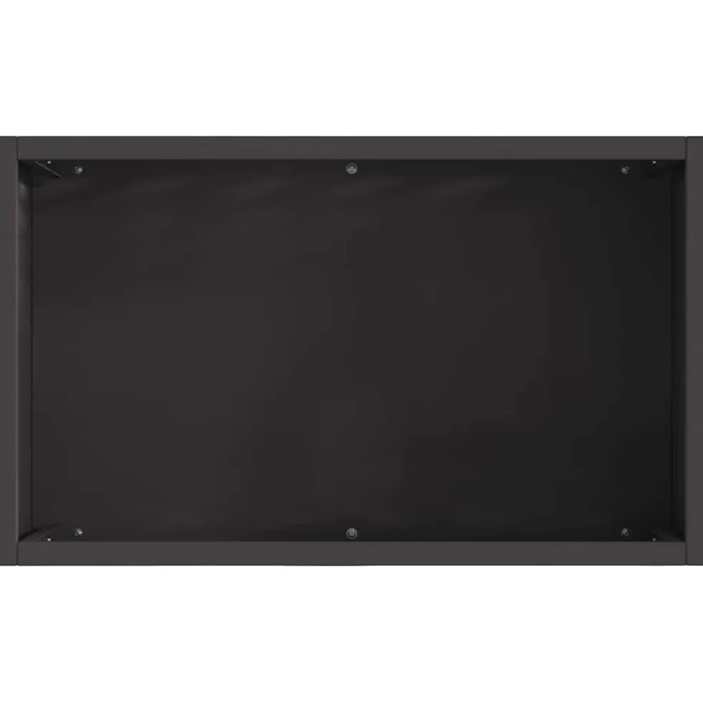 vidaXL Vuurkom Zwart 50 x 30 x 40 cm Staal
