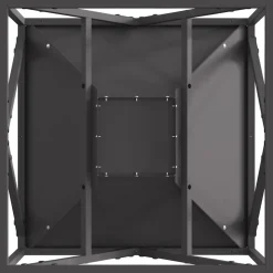 vidaXL Vuurkom Zwart 50 x 50 x 35 cm weervast staal