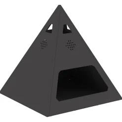 vidaXL Vuurkom Zwart 50 x 50 x 51 cm weervast staal