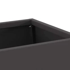 vidaXL Vuurkom Zwart 60 x 35 x 100 cm weervast staal