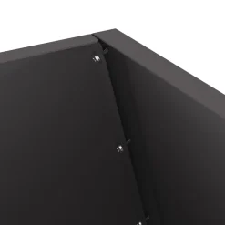 vidaXL Vuurkom Zwart 50 x 50 x 100 cm weervast staal