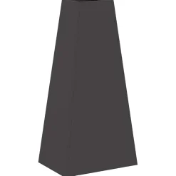 vidaXL Vuurkom Zwart 50 x 35 x 100 cm weervast staal