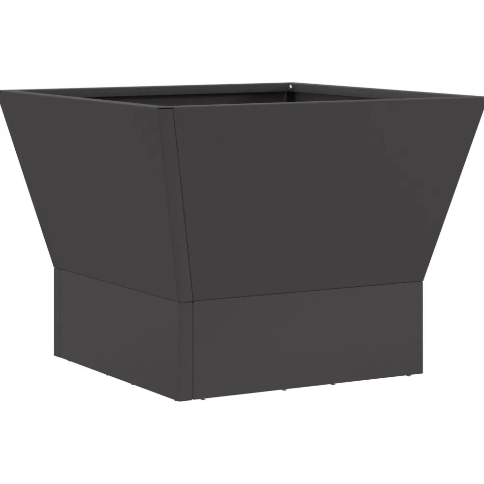 vidaXL Vuurkom Zwart 40 x 40 x 35 cm weervast staal