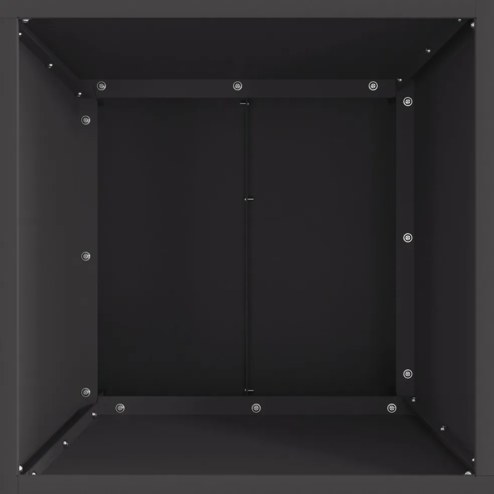vidaXL Vuurkom Zwart 40 x 40 x 35 cm weervast staal