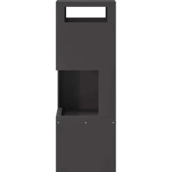 vidaXL Vuurkom Zwart 50 x 50 x 38 cm weervast staal