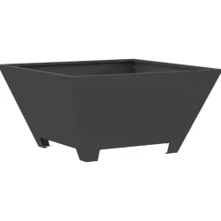 vidaXL Vuurkom Zwart 60 x 60 x 30 cm weervast staal