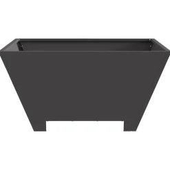 vidaXL Vuurkom Zwart 60 x 60 x 30 cm weervast staal