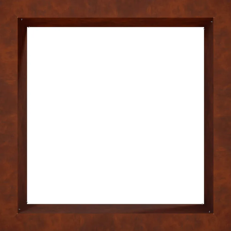 vidaXL Vuurkorfring Roestkleurig 90 x 90 x 25 cm weervast staal