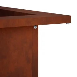 vidaXL Vuurkorfring Roestkleurig 90 x 90 x 25 cm weervast staal