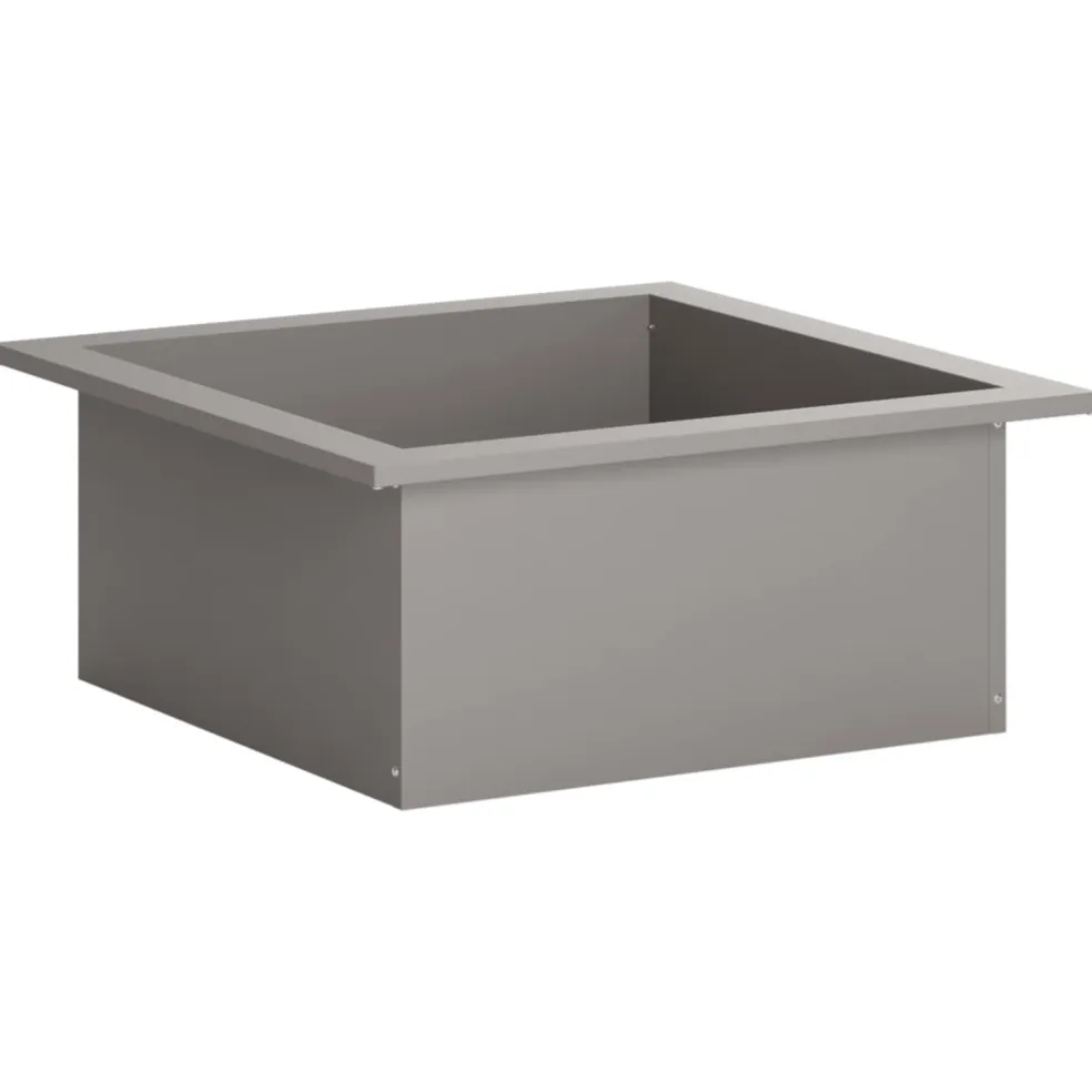 vidaXL Vuurkorfring Roestkleurig 90 x 90 x 25 cm weervast staal