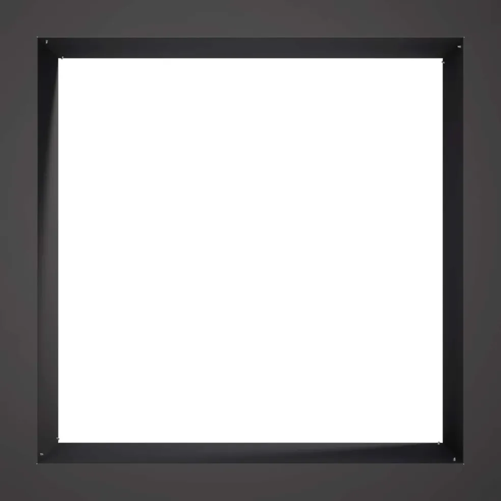 vidaXL Vuurkorfring Zwart 90 x 90 x 25 cm Staal