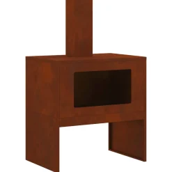 vidaXL Vuurkorf Roestig 60 x 40 x 96 cm Cortenstaal