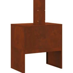 vidaXL Vuurkorf Roestig 60 x 40 x 96 cm Cortenstaal
