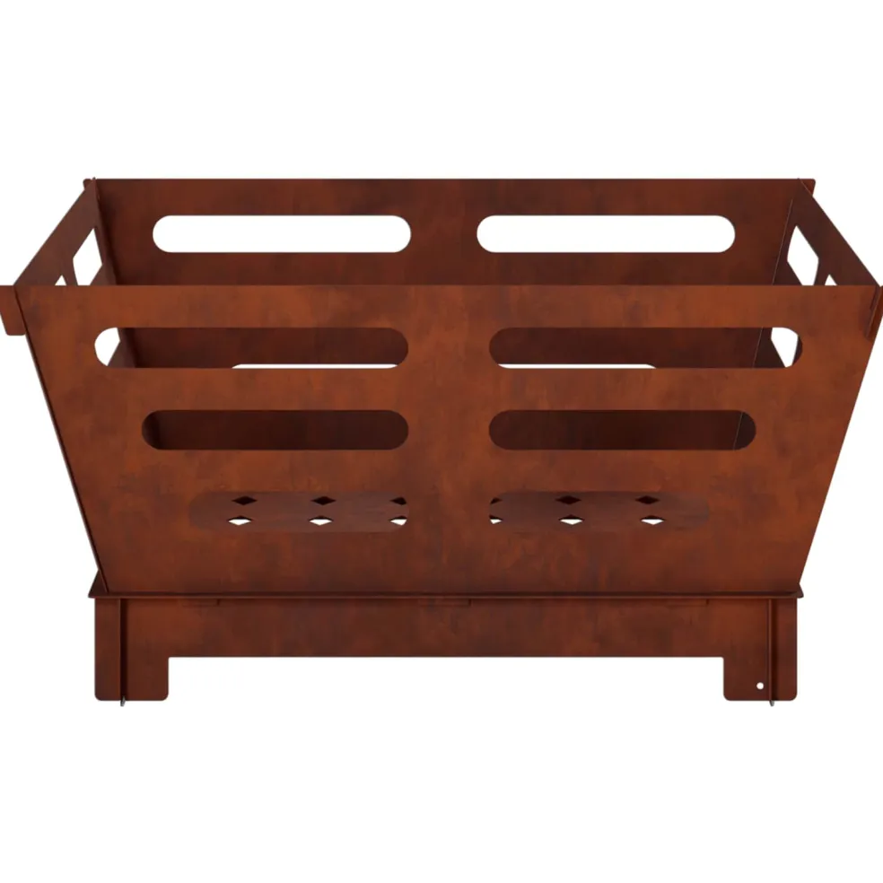 vidaXL Vuurkorf Roestkleurig 40 x 40 x 20 cm weervast staal