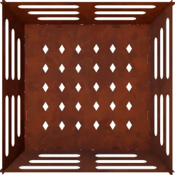 vidaXL Vuurkorf Roestkleurig 40 x 40 x 20 cm weervast staal