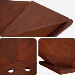 vidaXL Vuurkorf Roestkleurig 50 x 50 x 15,5 cm weervast staal