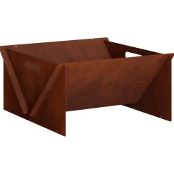 vidaXL Vuurkorf Roestkleurig 40 x 40 x 20 cm weervast staal