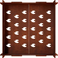 vidaXL Vuurkorf Roestkleurig 40 x 40 x 20 cm weervast staal